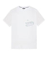 Lettering Logo Print Pocket Short Sleeve T-shirt White - STONE ISLAND - BALAAN 1