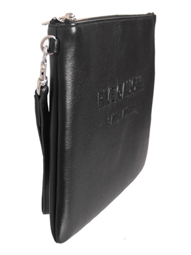 Rive Gauche Zipper Pouch Bag Black - SAINT LAURENT - BALAAN 4