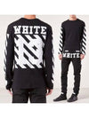 Back diagonal print long sleeve tshirt AU2001 03 05 - OFF WHITE - BALAAN 2