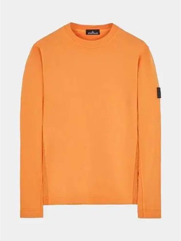 Wappen Shadow Project Mesh Long Sleeve T-Shirt Orange - STONE ISLAND - BALAAN 2