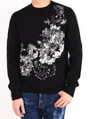 Men s printed wool knit black 438566 - ALEXANDER MCQUEEN - BALAAN 3