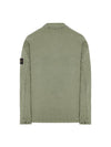 Garment Dyed Stretch Cotton Overshirt Jacket Sage Green - STONE ISLAND - BALAAN 3