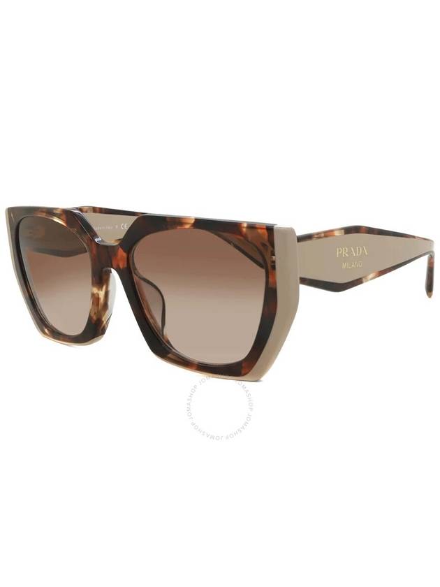 Prada Brown Cat Eye Ladies Sunglasses PR 15WSF 01R0A6 55 - PRADA - BALAAN 1