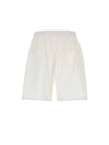 Elasticated Waistband Cotton Shorts Pink - PRADA - BALAAN 3