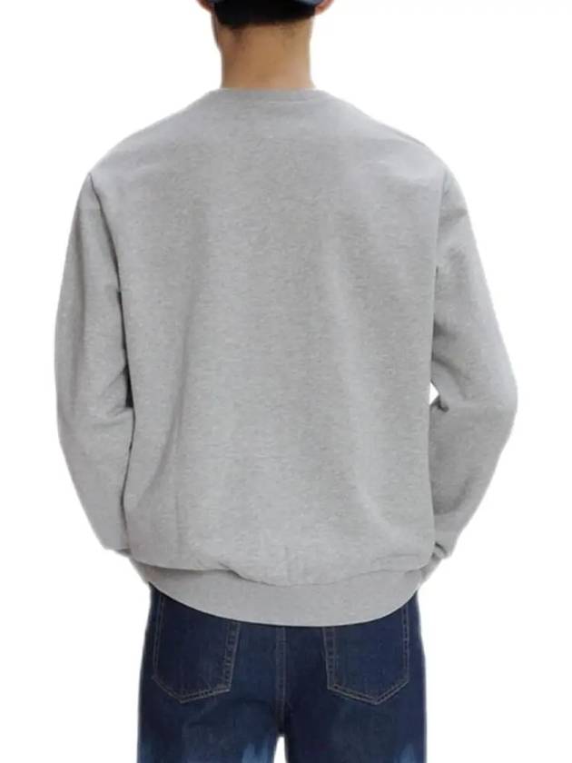 Men's Franco Logo Sweatshirt Grey - A.P.C. - BALAAN 4