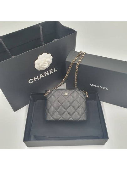 CC Logo Mini Pouch Cross Bag Black - CHANEL - BALAAN 2