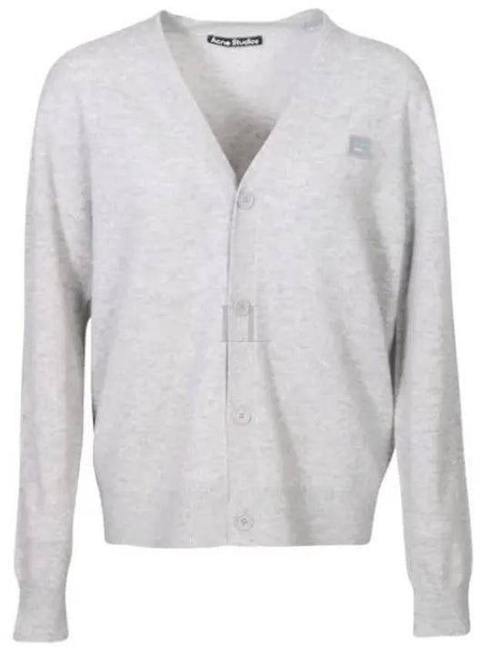 Cardigan X92 Face Logo V neck - ACNE STUDIOS - BALAAN 1