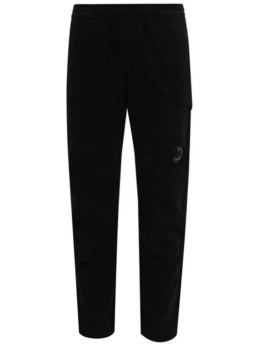 Lens Patch Cargo Jogger Straight Pants Black - CP COMPANY - BALAAN 2