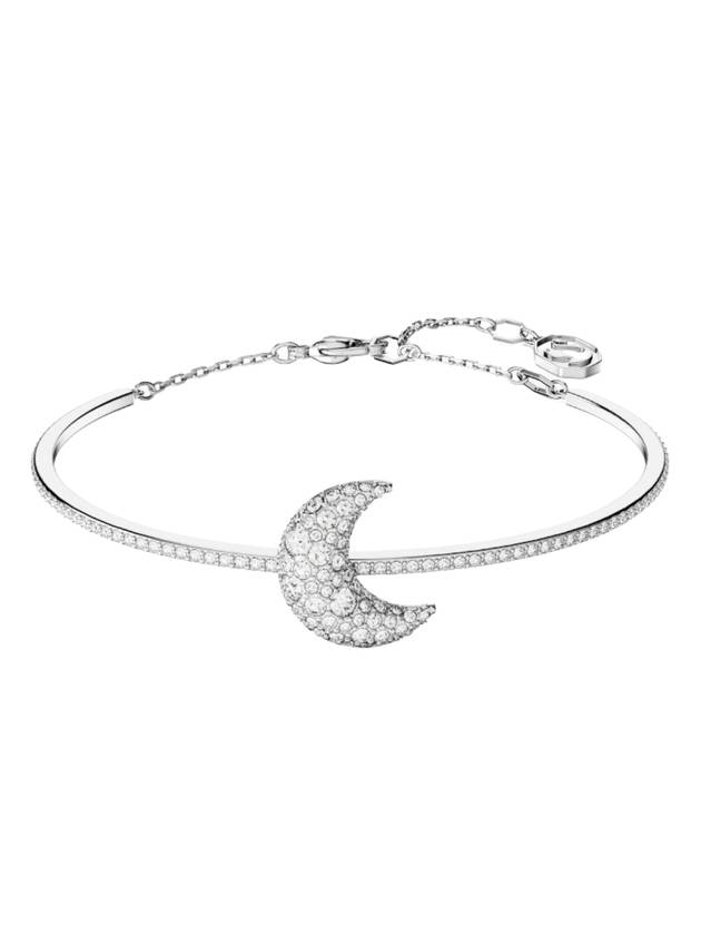 Sublima Moon Crystal Bangle Bracelet Silver - SWAROVSKI - BALAAN 1