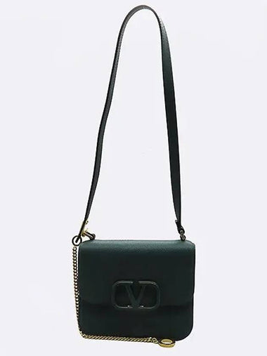 TUW2B0F Green V Sling Crossbody Bag - VALENTINO - BALAAN 1