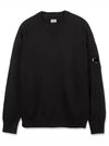 Men's Lens Wappen Crew Neck Sweatshirt Black - CP COMPANY - BALAAN 2