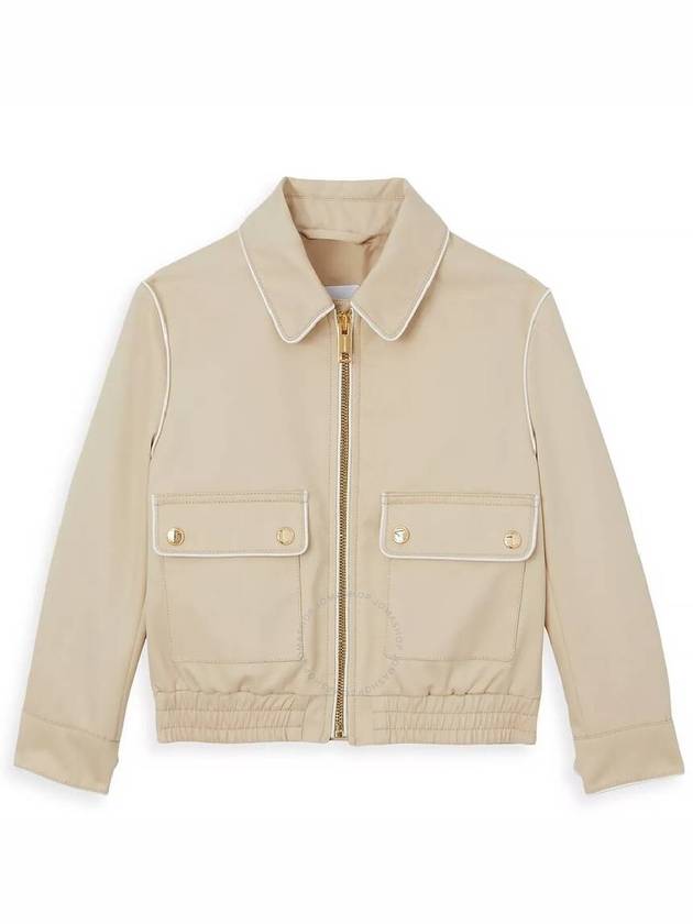 Burberry Girls Almond Beige Aria Teddy Bear Jacket, Size 6Y - BURBERRY - BALAAN 1