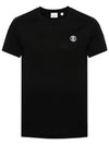 Parker Short Sleeve T-Shirt Black - BURBERRY - BALAAN 2