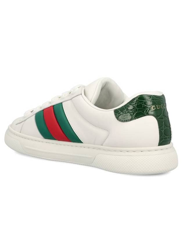 Men's Ace Low Top Sneakers White - GUCCI - BALAAN 4