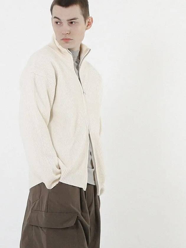 Modal Knit Zip up Cardigan Cream - CHANCE'S NOI - BALAAN 8