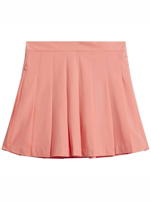 Adina Pleated Skirt  Orange - J.LINDEBERG - BALAAN 2