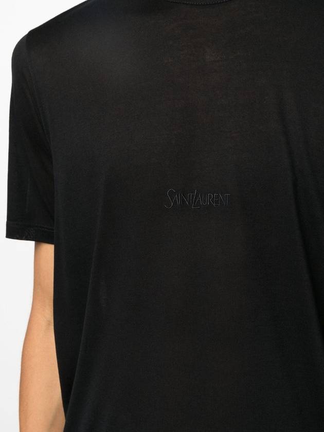 SAINT LAURENT T-SHIRT COL ROUND (VOLUME CLASS) - SAINT LAURENT - BALAAN 5