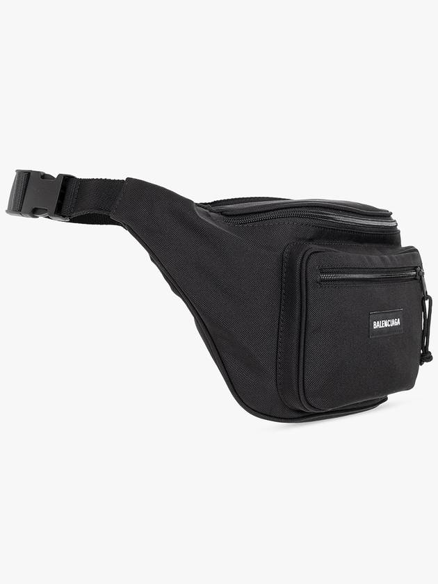 Explorer Logo Patch Nylon Belt Bag Black - BALENCIAGA - BALAAN 5