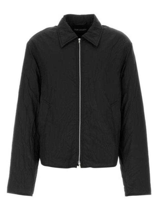 Slight Crinkle Zip-Up Jacket Black - OUR LEGACY - BALAAN 2