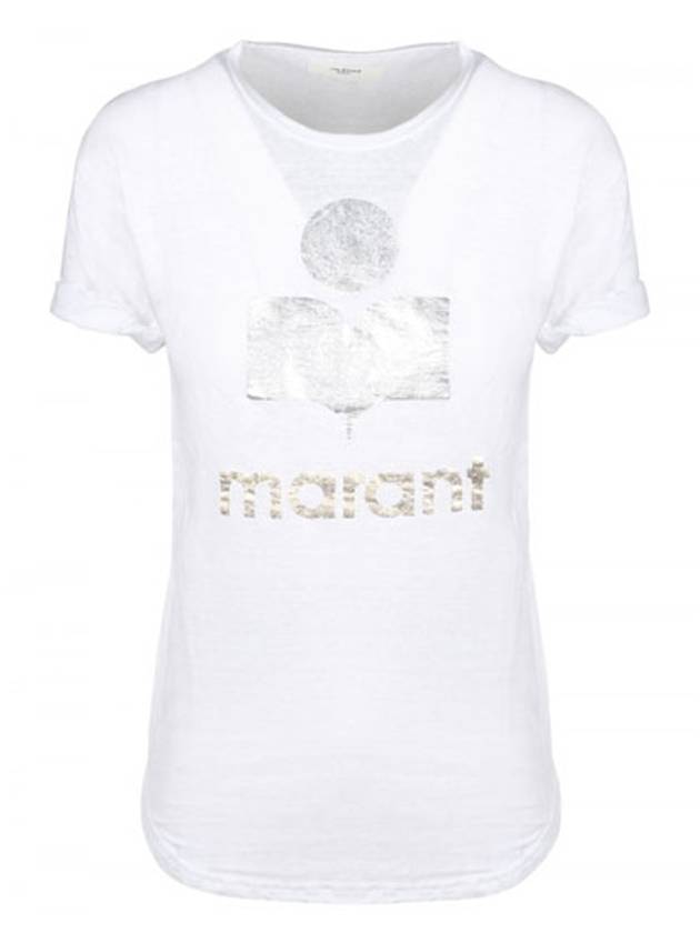 Women's Koldi Logo Short Sleeve T Shirt White - ISABEL MARANT - BALAAN 2