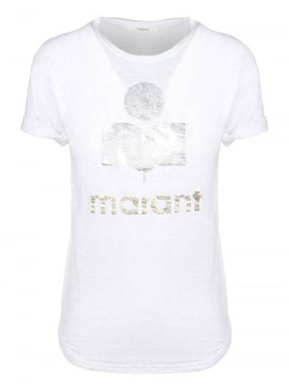 Women's Koldi Logo Short Sleeve T Shirt White - ISABEL MARANT - BALAAN 2