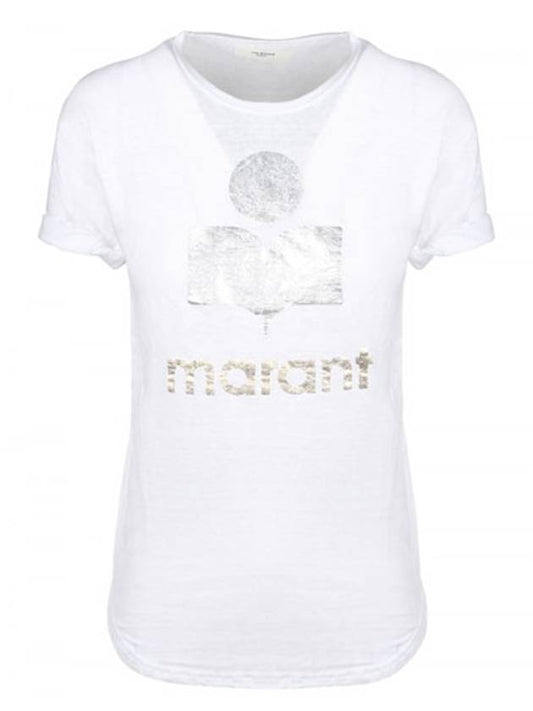 Women's Koldi Logo Short Sleeve T Shirt White - ISABEL MARANT - BALAAN 2