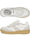 Plain Logo Low Top Sneakers Brown White - A.P.C. - BALAAN 2