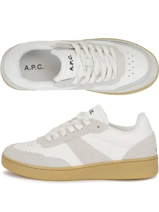Plain Logo Low Top Sneakers Brown White - A.P.C. - BALAAN 2