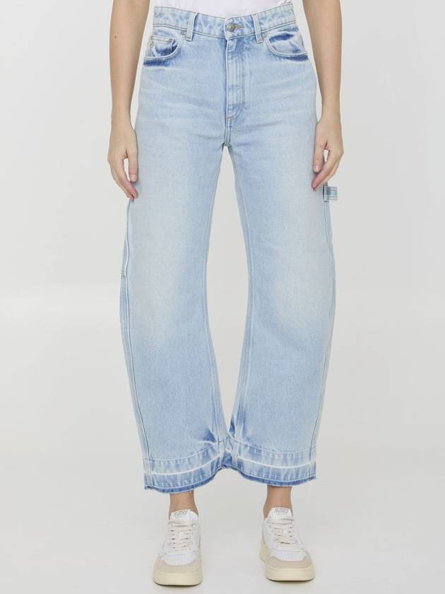 Denim Straight Pants 6D02433SPH62 4699 BLUE - STELLA MCCARTNEY - BALAAN 2