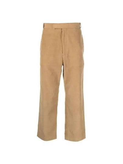 Men's Corduroy Straight Pants Beige - THOM BROWNE - BALAAN 2