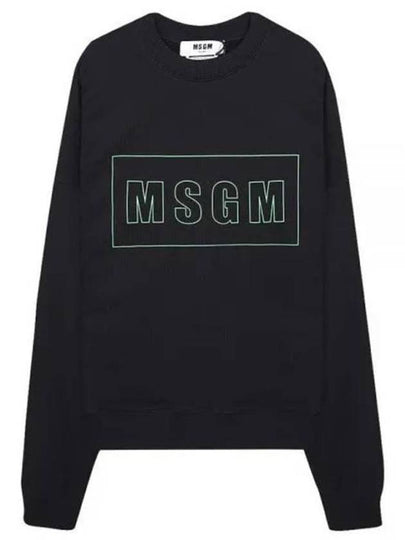 Box Logo Sweatshirt Black - MSGM - BALAAN 2