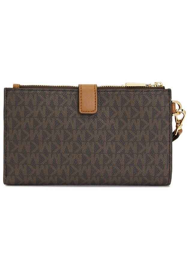 Jet Set Canvas Long Wallet Brown - MICHAEL KORS - BALAAN 3