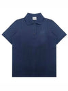 Box Logo Polo Shirt Navy - BURBERRY - BALAAN 2