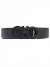 Men's Gancini Reversible Leather Belt Black - SALVATORE FERRAGAMO - BALAAN 2