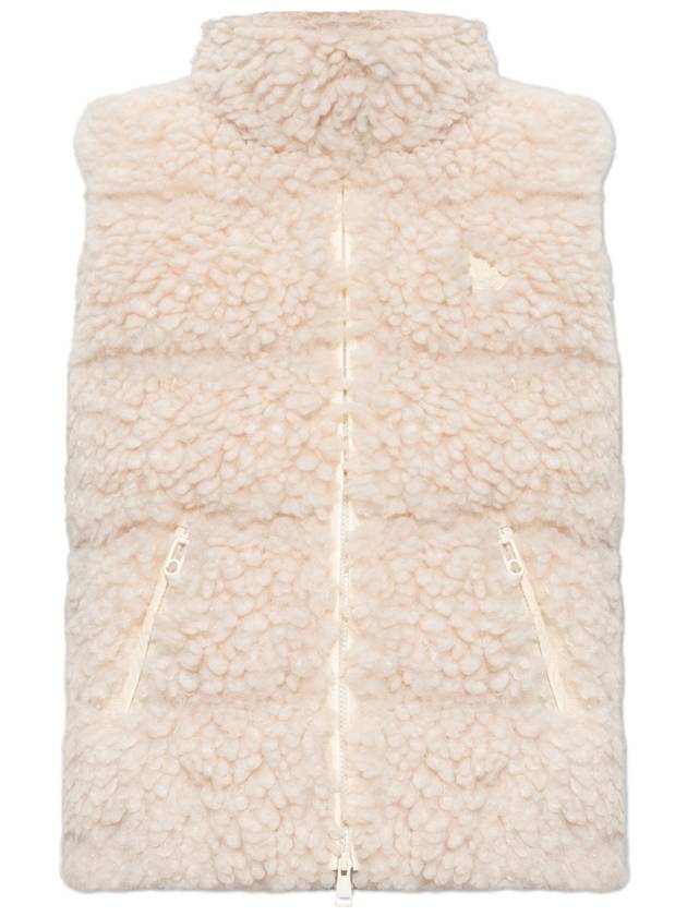 Wourl Teddy Down Vest Off White - MONCLER - BALAAN 2