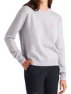 Relaxed Fit Crew Neck Sweater Grey - G/FORE - BALAAN 3