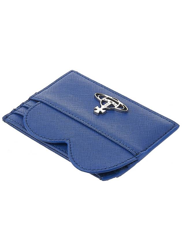 Debbie Logo Heart Card Wallet Blue - VIVIENNE WESTWOOD - BALAAN 5