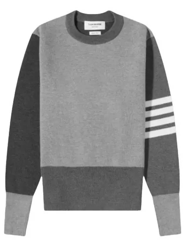 4-Bar Stripe Fun Mix Milano Stitch Merino Wool Knit Top - THOM BROWNE - BALAAN 2