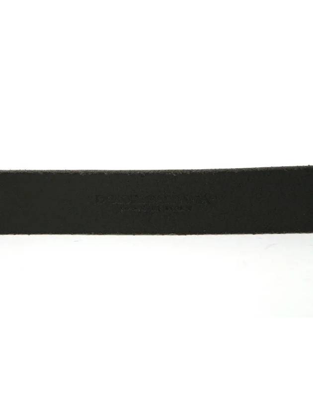 Leather Stud Plate Belt Black - DOLCE&GABBANA - BALAAN 6