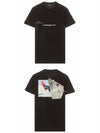 Snowboarder Zeus Slim Regular Short Sleeve T-Shirt Black - NEIL BARRETT - BALAAN 6