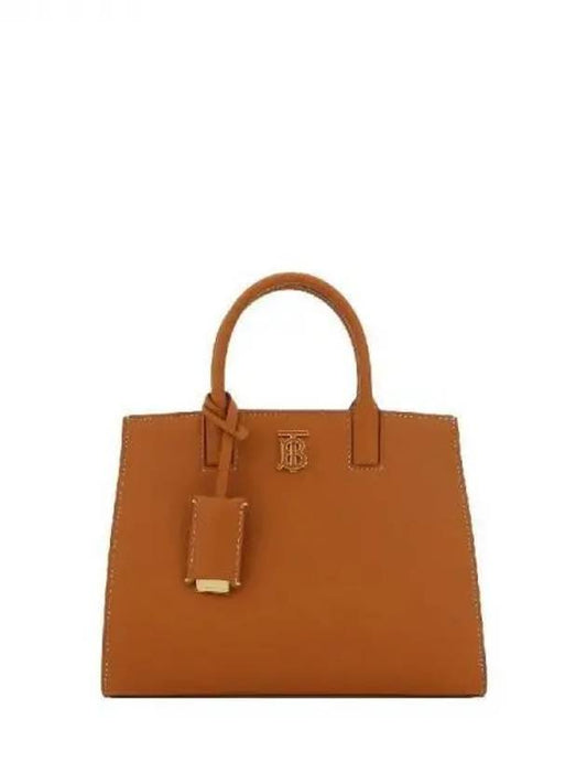 Mini Frances Leather Tote Bag Brown - BURBERRY - BALAAN 2