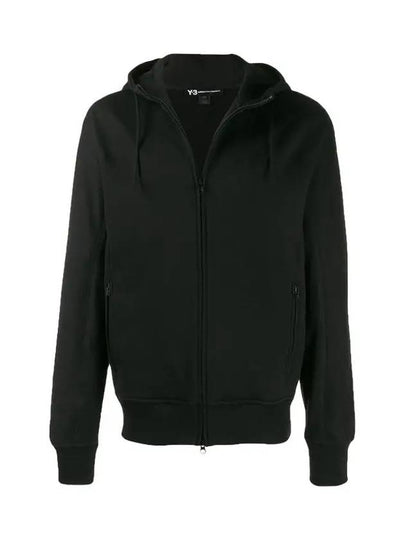 Classic Back Logo Printed Zip Up Hoodie Black - Y-3 - BALAAN 2