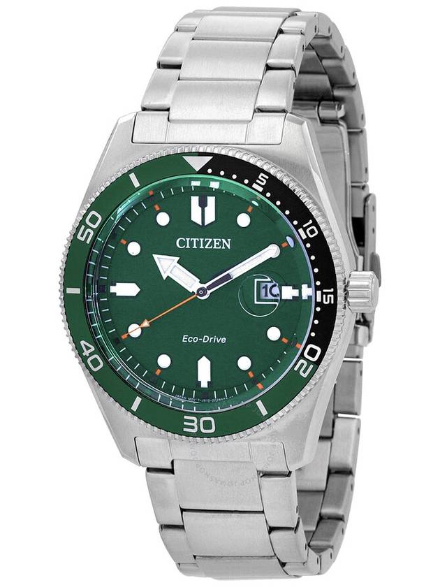 Citizen Marine Eco-Drive Green Dial Men's Watch AW1768-80X - CITIZEN - BALAAN 1