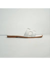 Oran Calfskin Slippers Blanc - HERMES - BALAAN 5