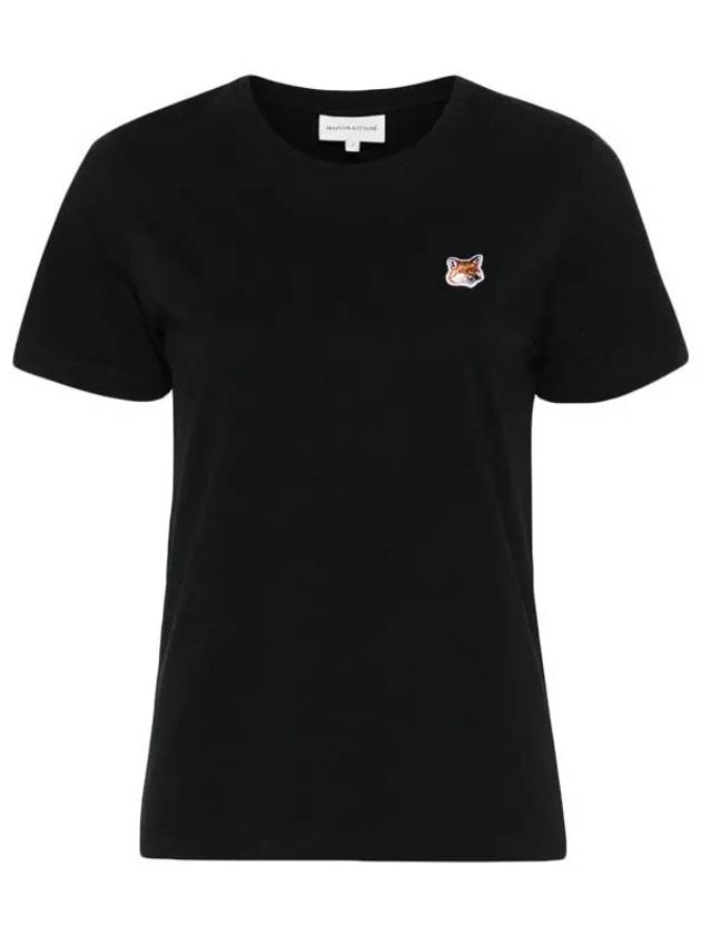 Fox Head Patch Regular Short Sleeve T-Shirt Black - MAISON KITSUNE - BALAAN 5