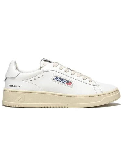 Dallas White Tab Leather Low Top Sneakers White - AUTRY - BALAAN 2