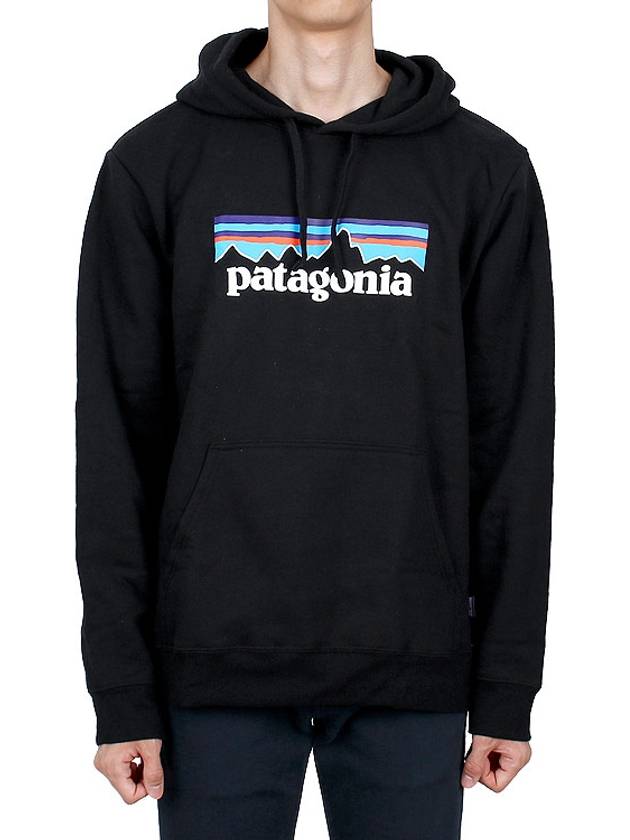 P 6 Logo Uprisal Hoodie Black - PATAGONIA - BALAAN 3