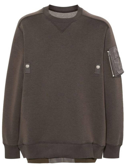 layered jersey sweatshirt 2403336M - SACAI - BALAAN 2