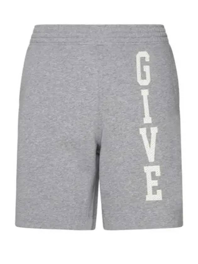 College Bermuda Cotton Shorts Grey - GIVENCHY - BALAAN 2