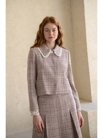 Caigienne frill detail tweed jacket - CAHIERS - BALAAN 2